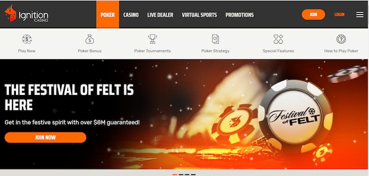 ignition offshore poker site