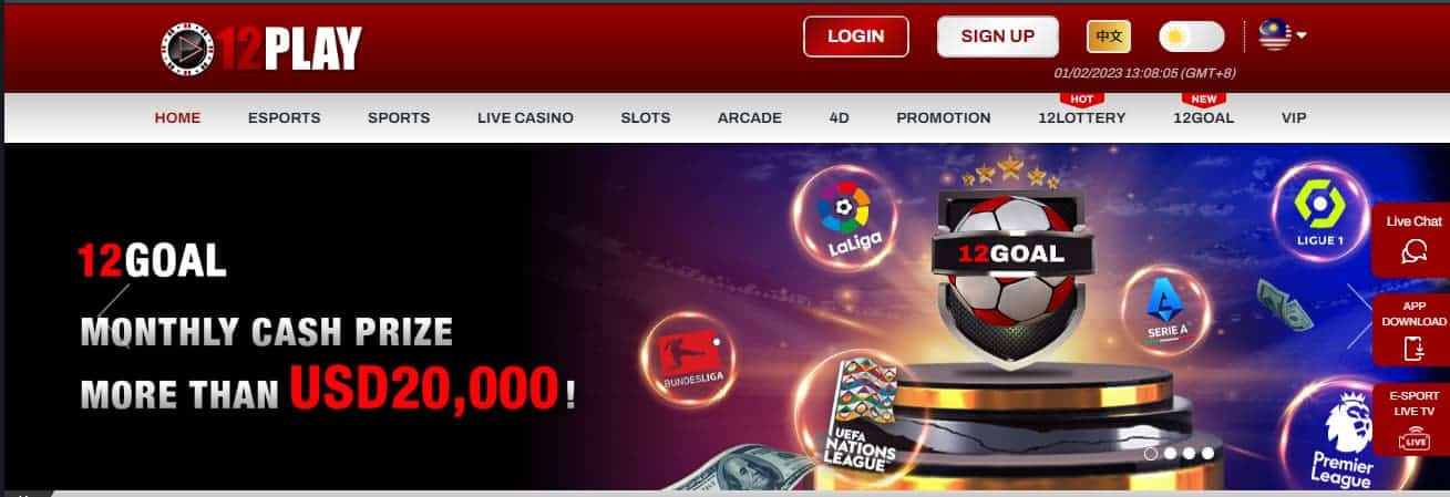 12Play Bitcoin Bitting Site