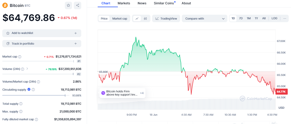 Bitcoin Price Chart