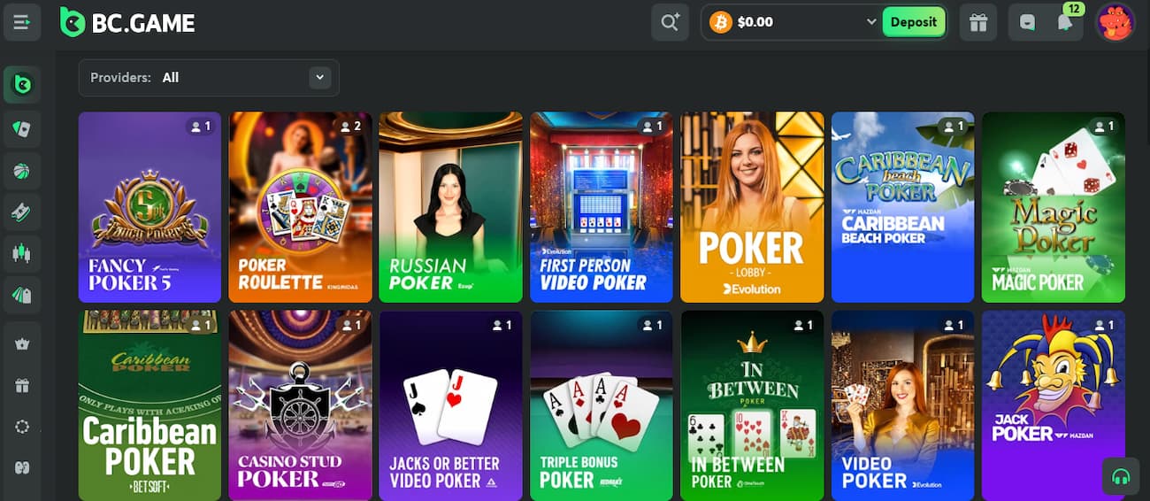 BC.Game Ethereum Poker