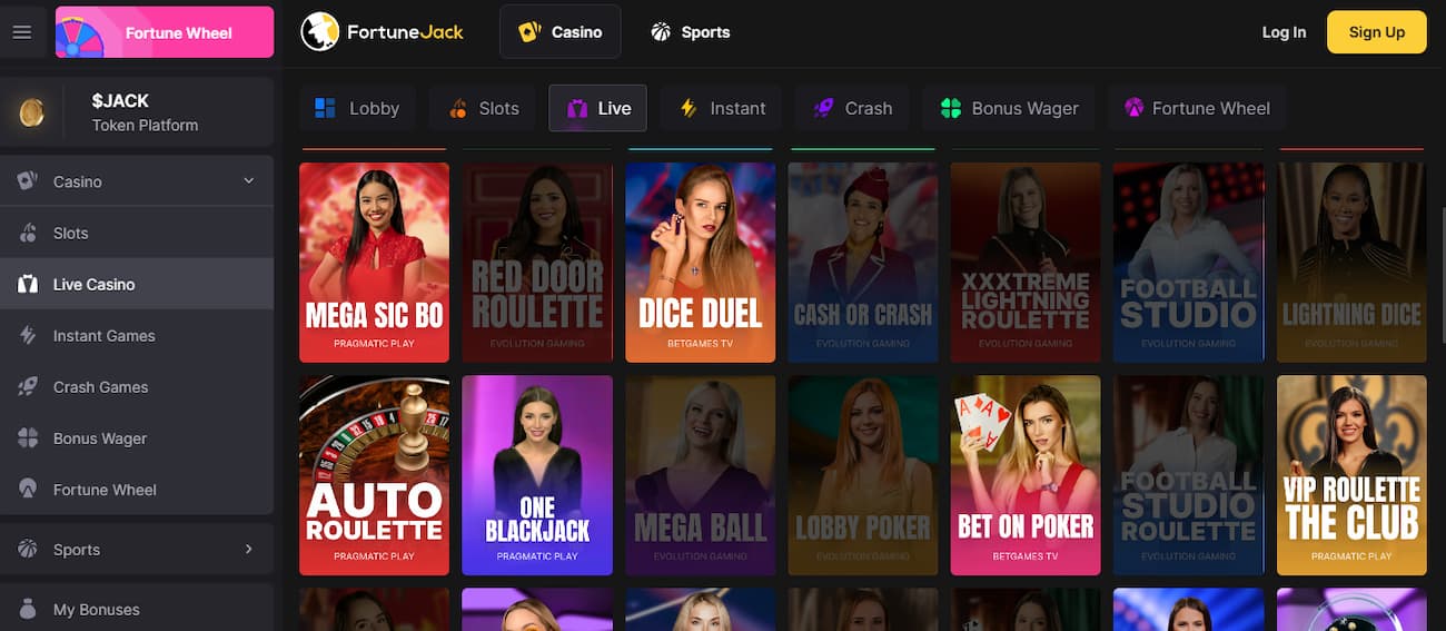 FortuneJack Crypto Casino that Offers Sic Bo