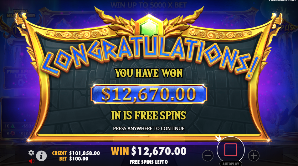 Gates of Olympus Free Spins