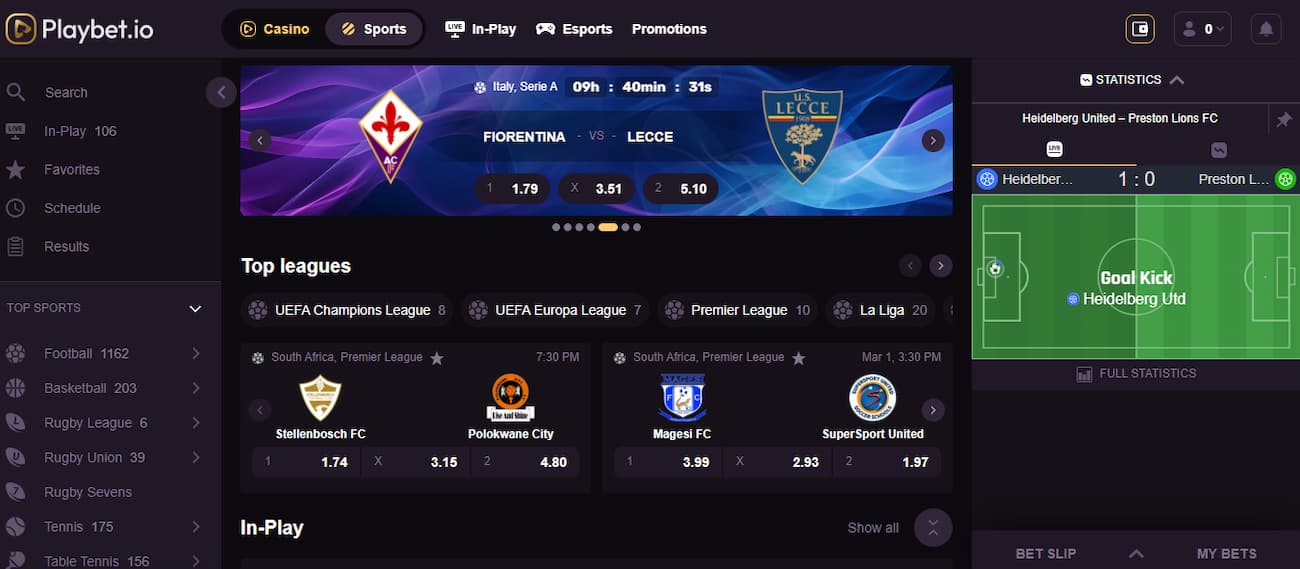 Plabet.io Sportsbook