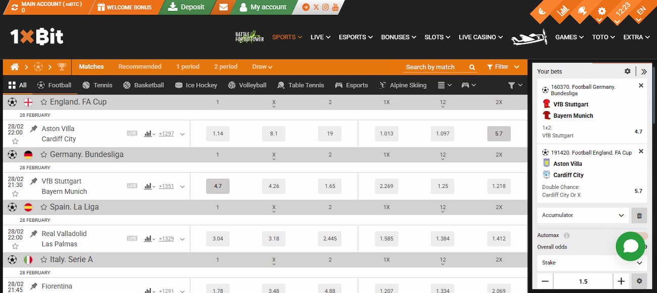 Start Betting