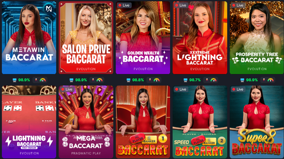 Metawin casino baccarat