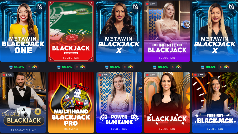 metawin blackjack