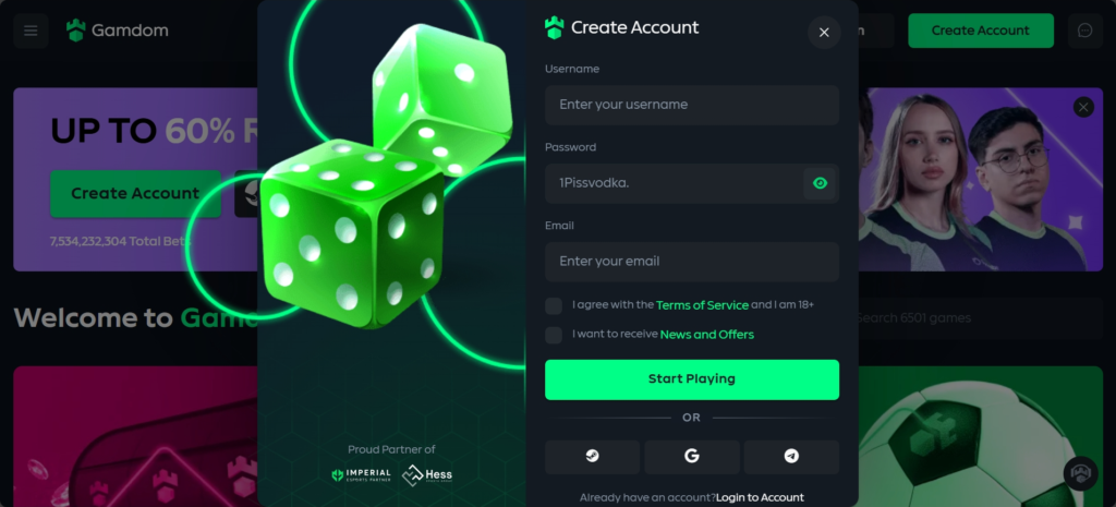 Gamdom Crypto Snooker Bookmaker