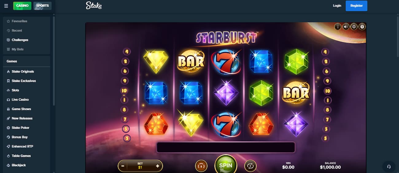 Best Crypto Casinos to Play Starburst Slot