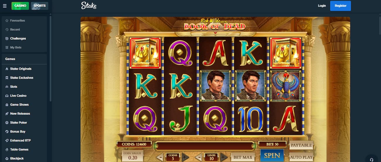 Best Crypto Casinos to Play Book of Dead - Stake