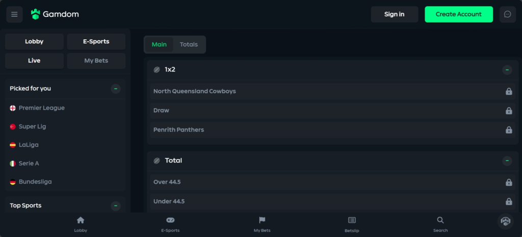 Gamdom Rugby Bets