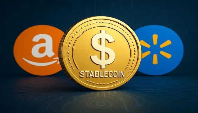 Amazon and Walmart Weigh Stablecoin Payments to Reduce Transaction Costs