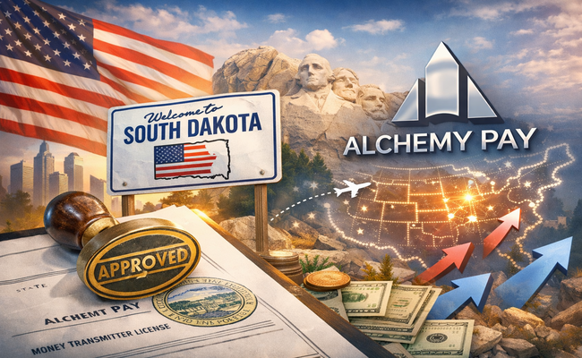 Alchemy Pay Secures South Dakota Money Transmitter License for U.S. Expansion