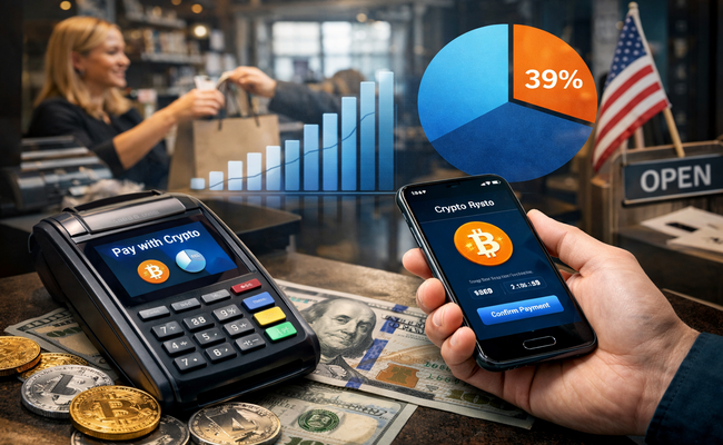 PayPal's Survey Shows 39% of U.S. Merchants Now Accept Crypto Payments