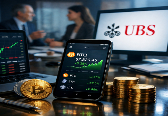 UBS Considers Crypto Trading Offering for Select Private Clients: Report