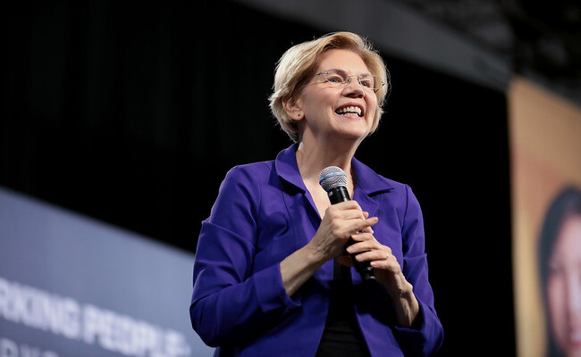 Elizabeth Warren Warns Fed and Treasury Not to Bail Out Crypto Markets